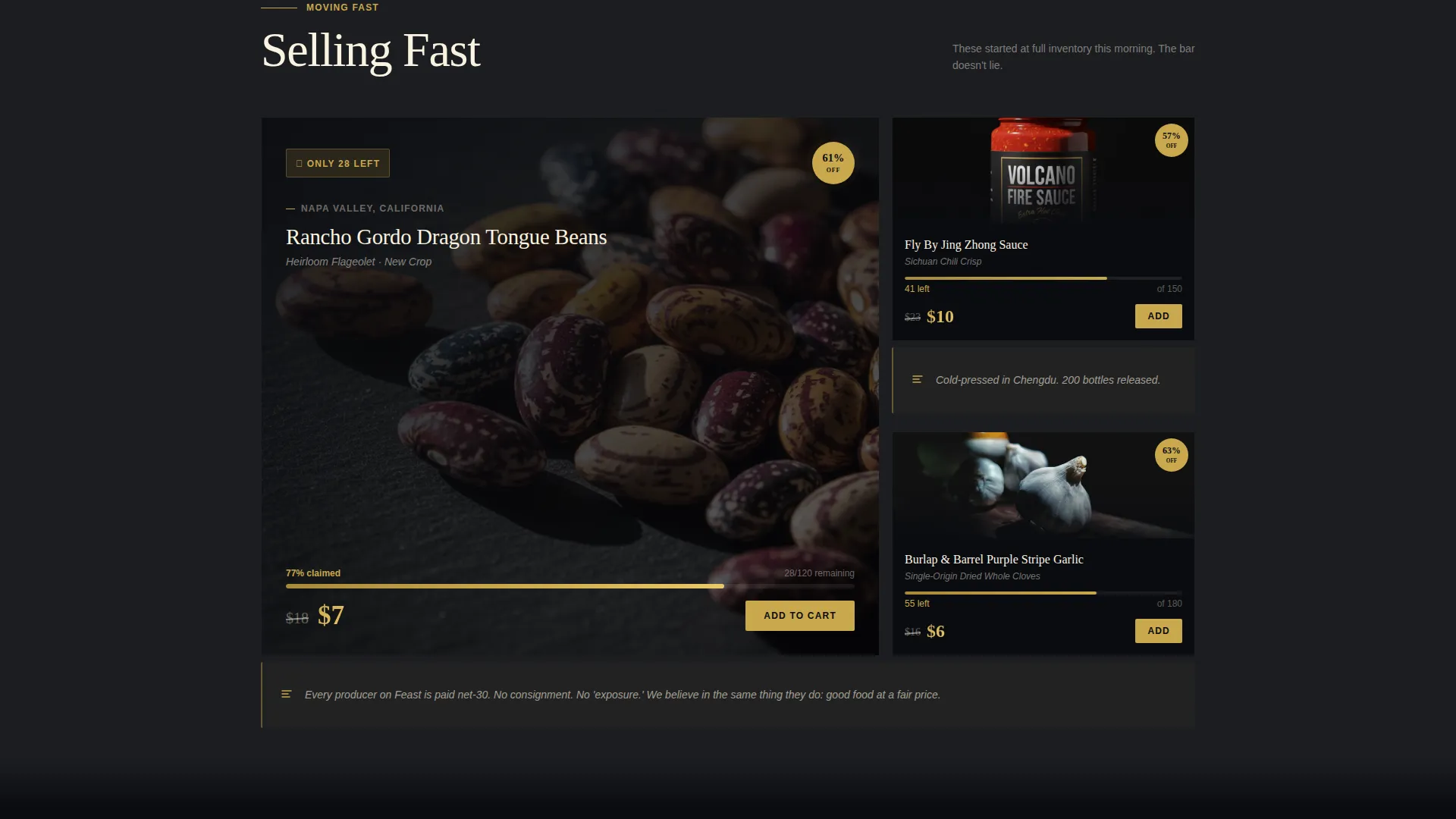 Gourmet Flash Sale Landing Page Template