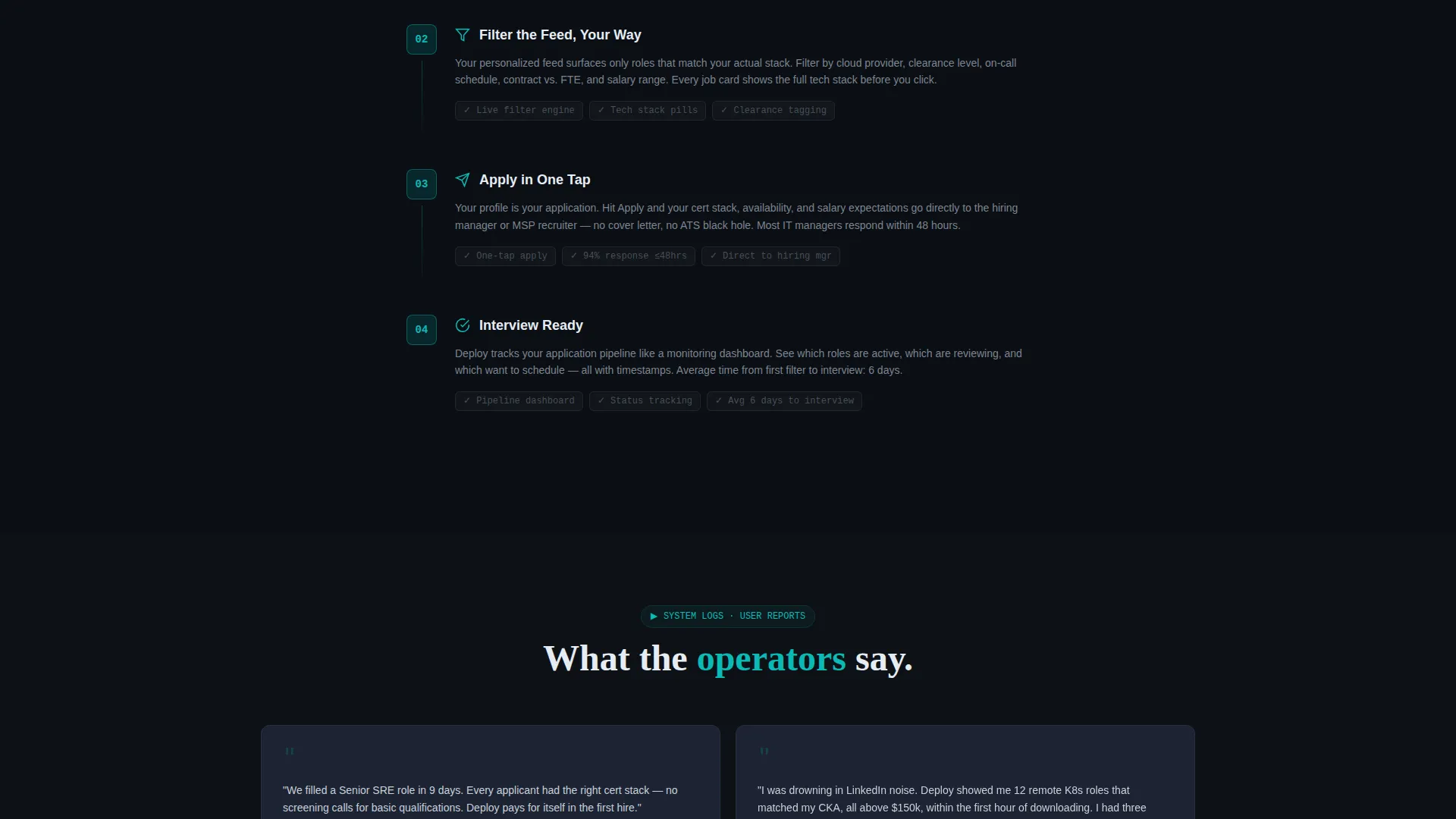 IT Services Job Board Landing Page Template