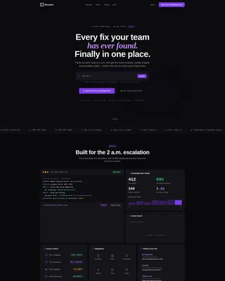IT Services Knowledge Base Landing Page Template