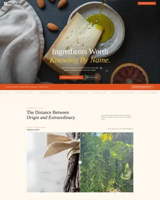 Luxury Gourmet Food & Gift Landing Page Template