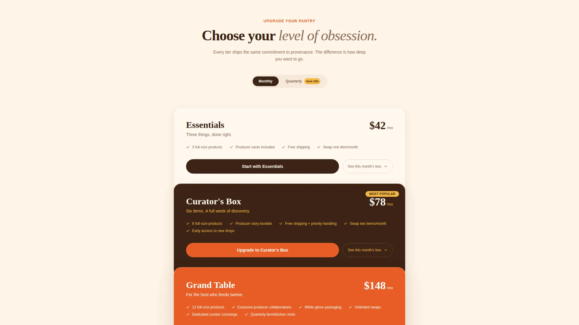 Artisan Gourmet Food Marketplace Landing Page