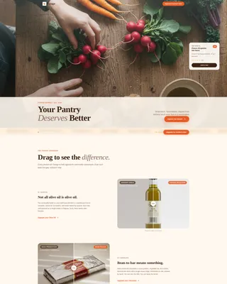 Artisan Gourmet Food Marketplace Landing Page