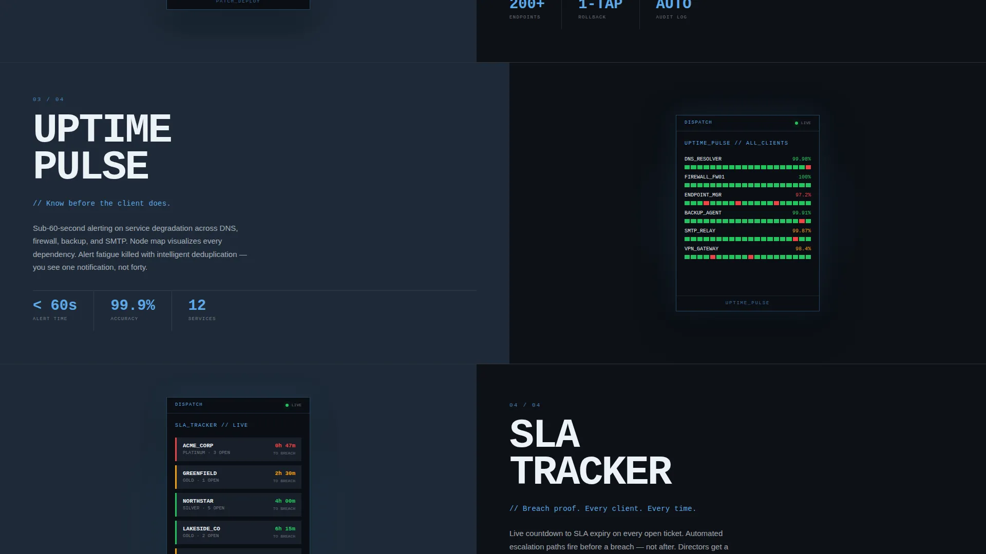 IT Services Landing Page Template for Mobile Apps