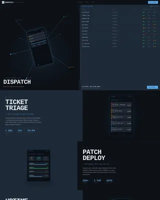 IT Services Landing Page Template for Mobile Apps