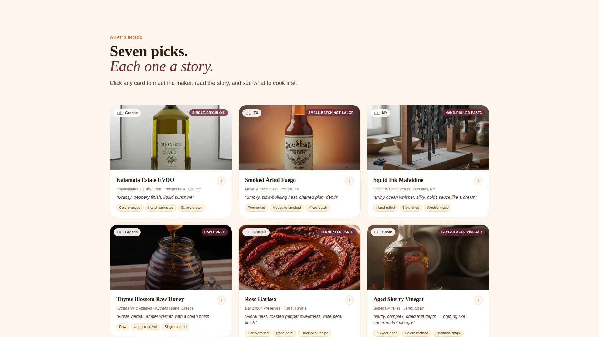 Gourmet Subscription Box Landing Page Template