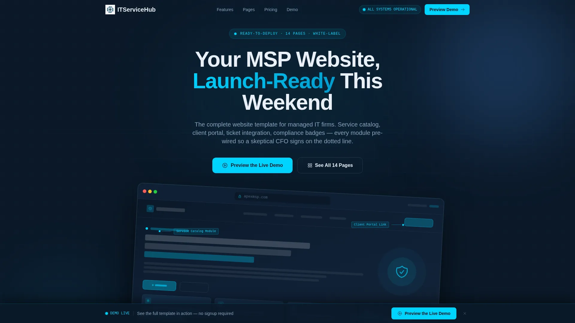 Expert IT Support Landing Page Template