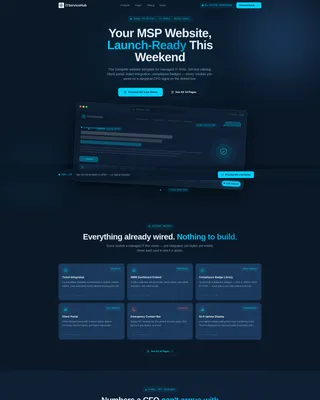 Expert IT Support Landing Page Template