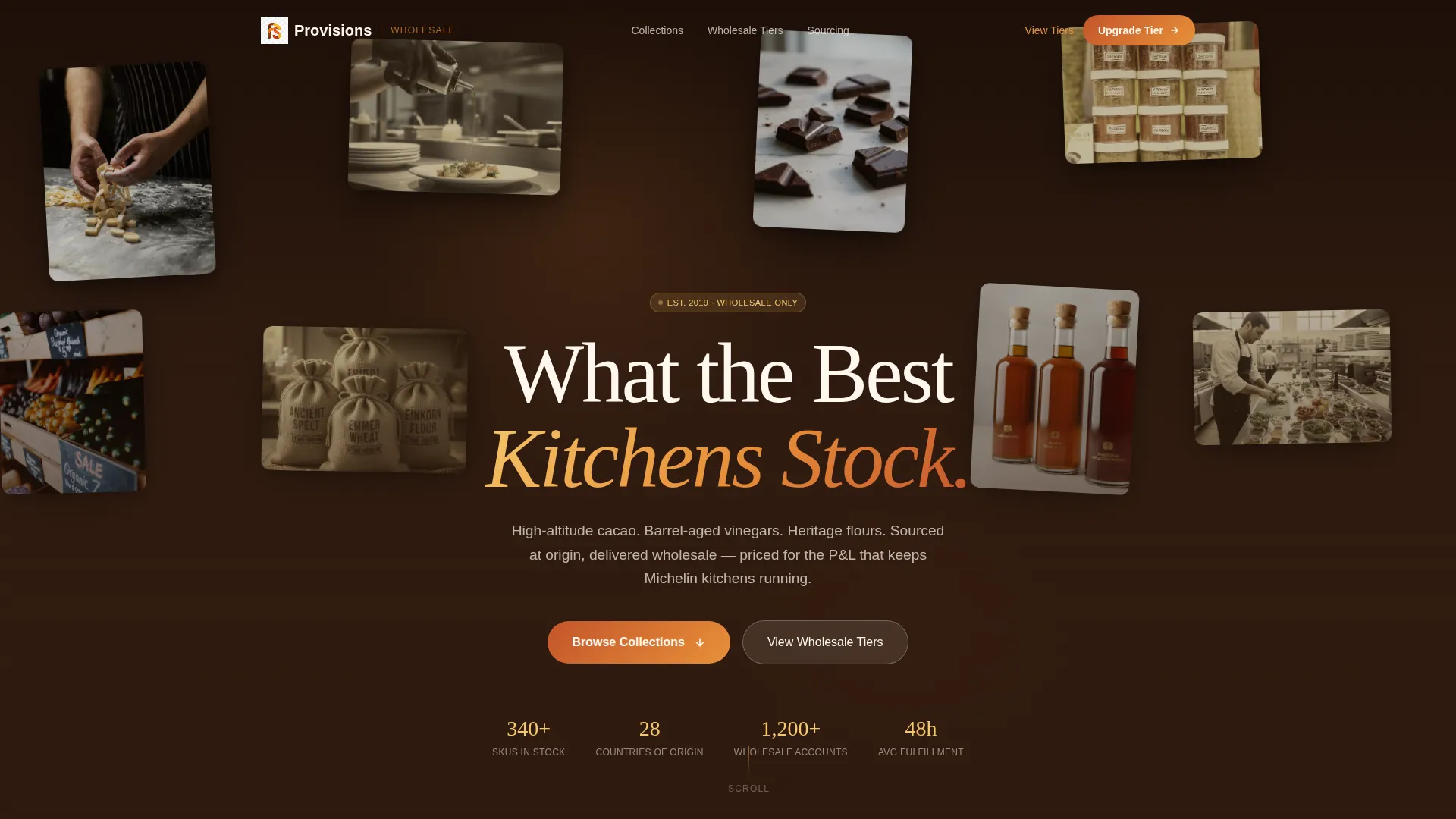 Premium Wholesale Food Landing Page Template