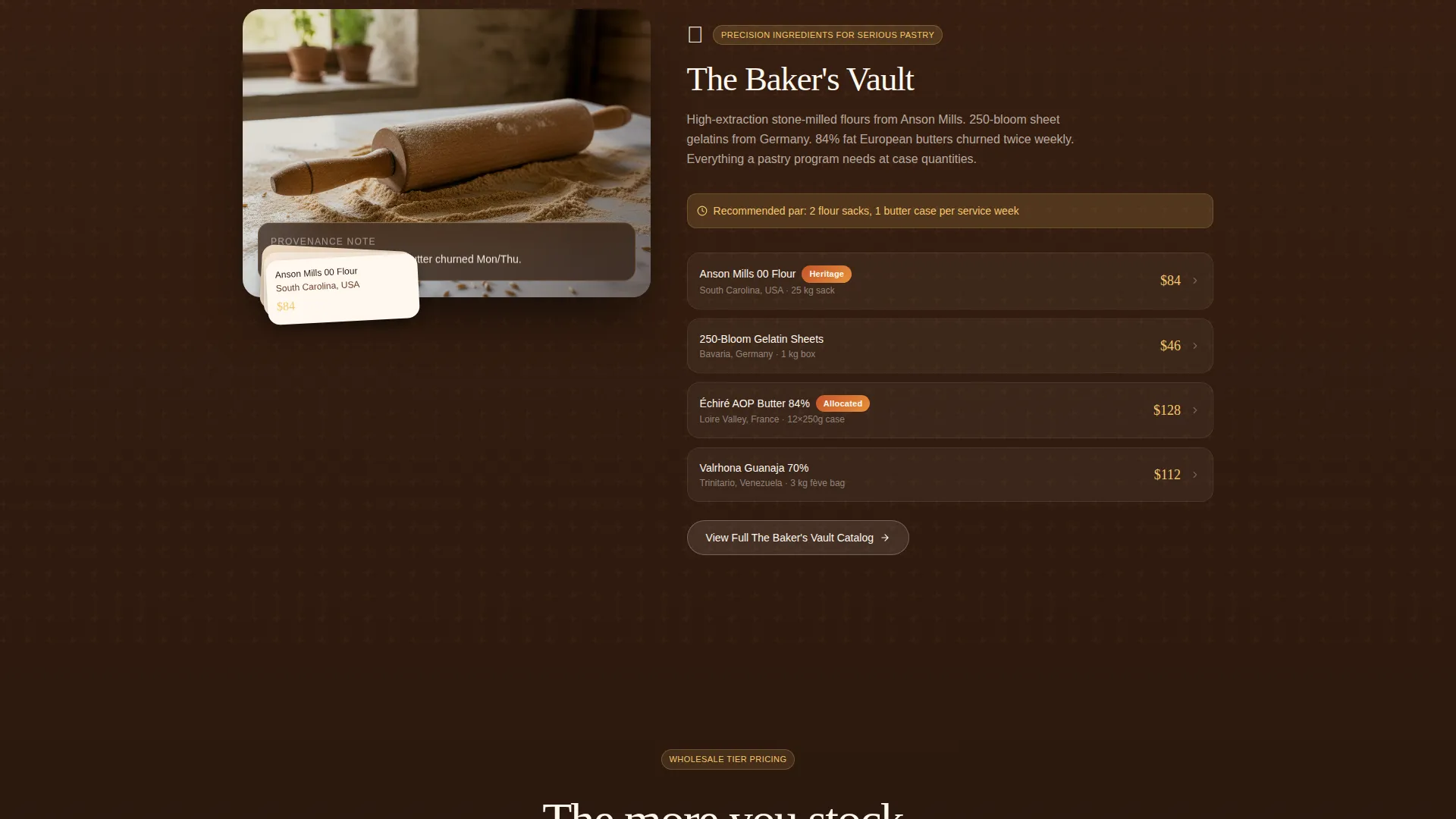 Premium Wholesale Food Landing Page Template