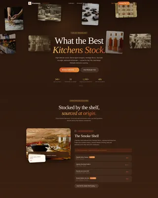 Premium Wholesale Food Landing Page Template