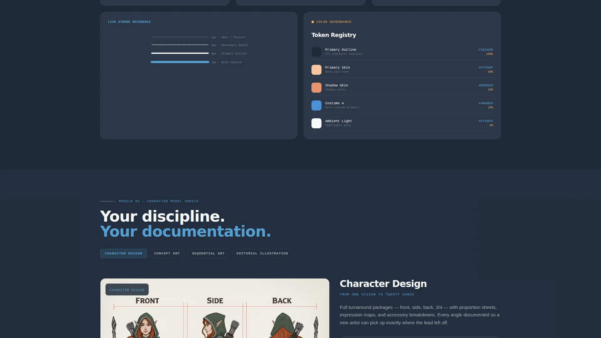 Illustration Style Guide Landing Page Template