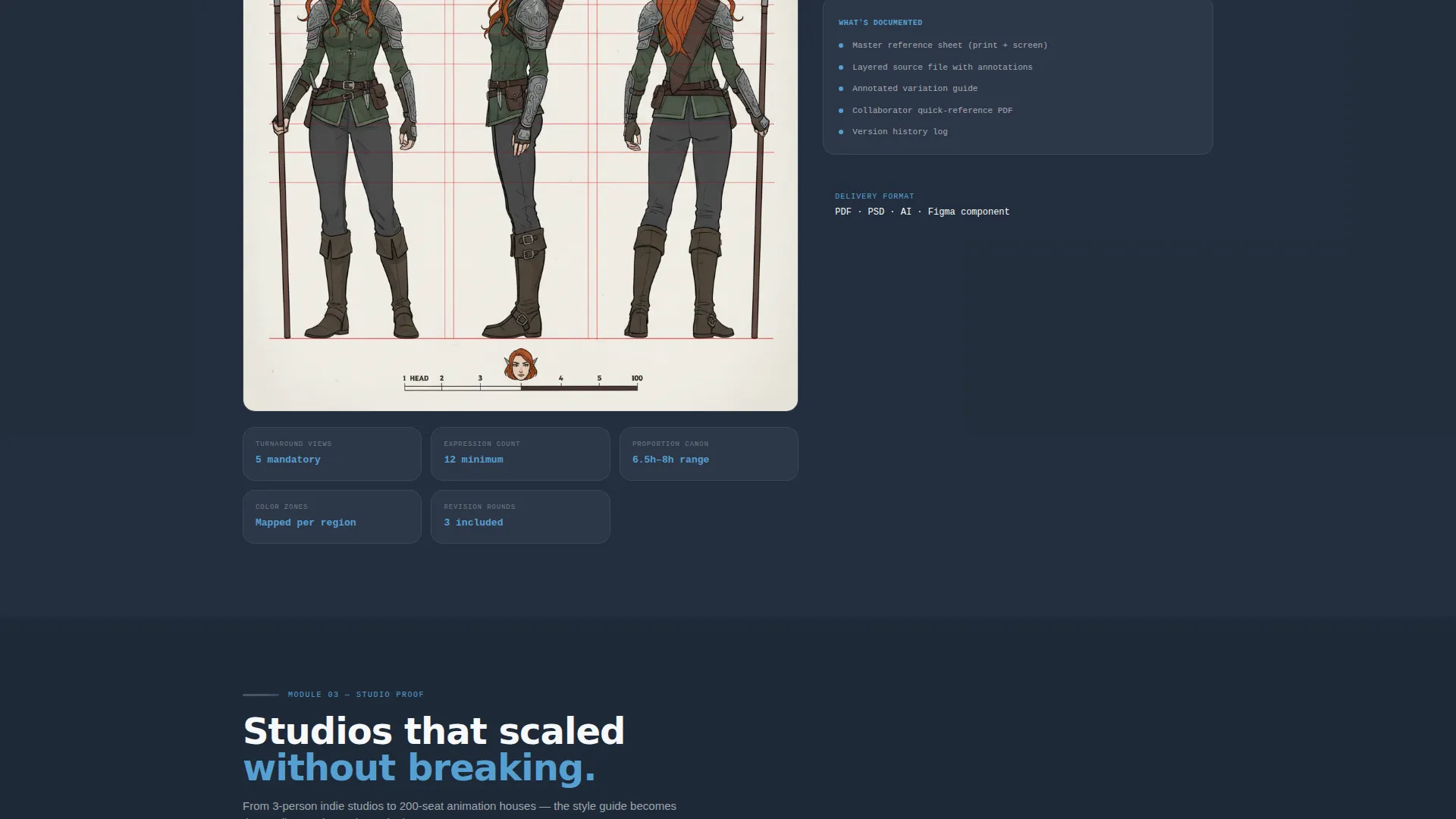 Illustration Style Guide Landing Page Template
