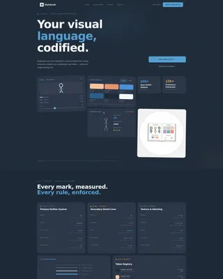 Illustration Style Guide Landing Page Template