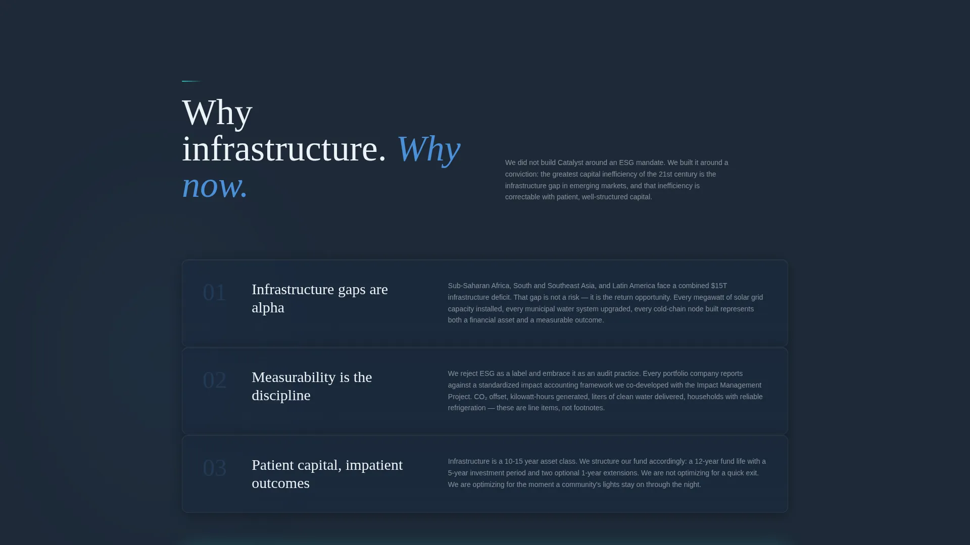 Impact Investment Fund Landing Page Template