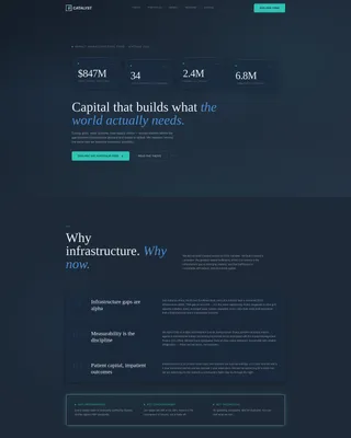 Impact Investment Fund Landing Page Template