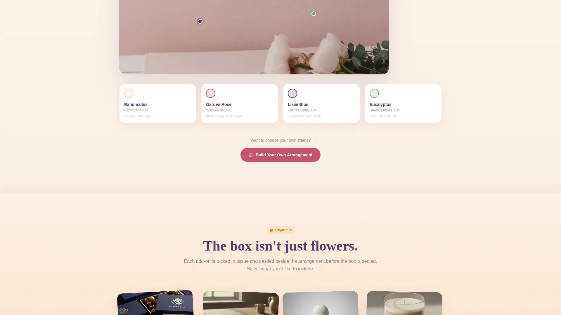 Fresh Florals Landing Page Template for Flower Shops