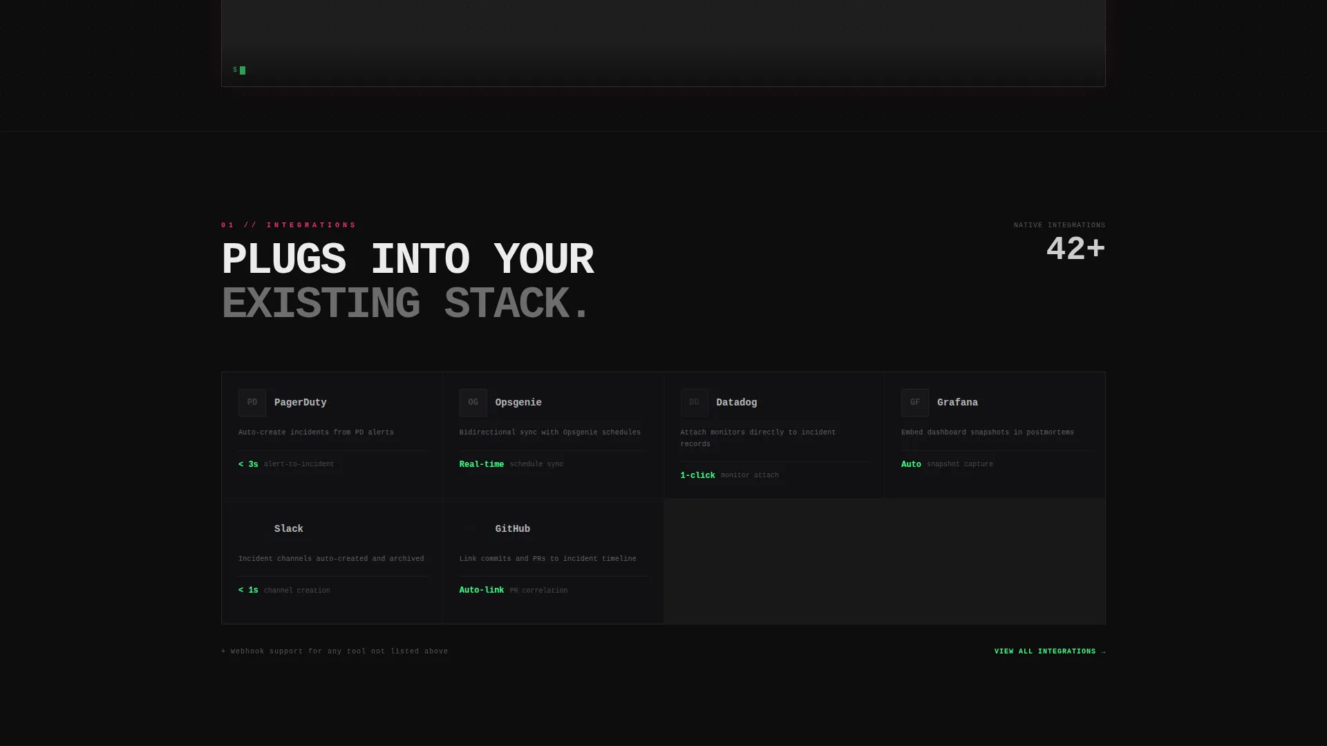 Report Landing Page Template for Reliability Teams