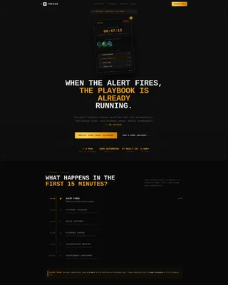 Brutalist Incident Response Playbook Landing Page