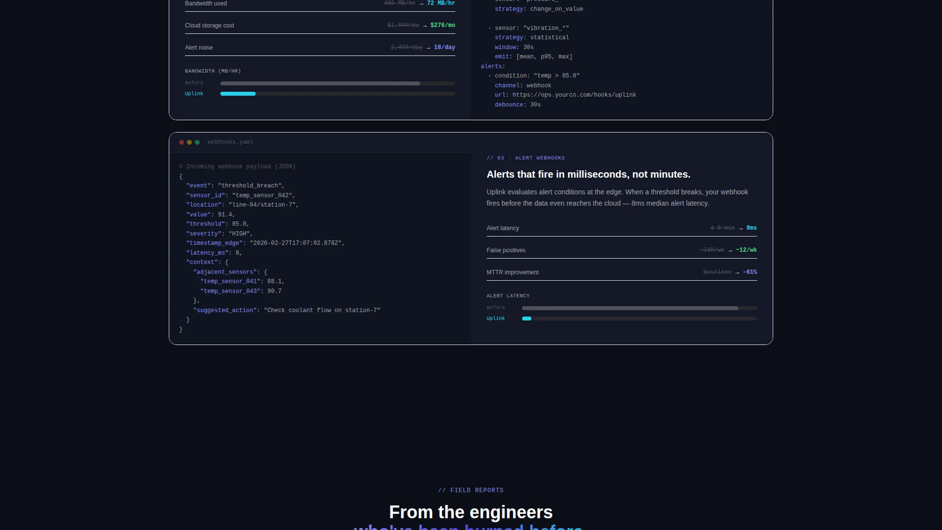 Industrial IoT Landing Page Template | Data Command