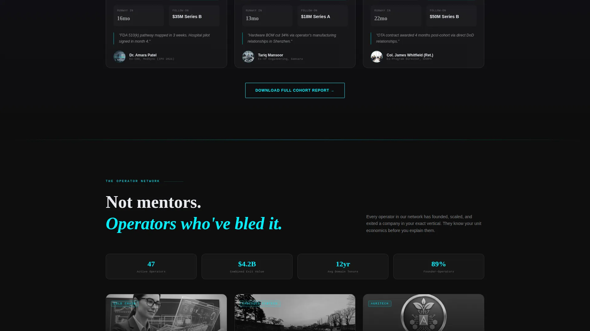 Industry-Specific Accelerator Landing Page Template
