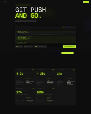 Infrastructure as Code Landing Page Template