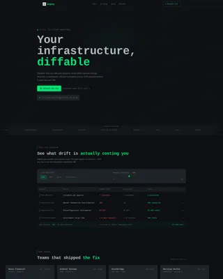 Infrastructure-as-Code Landing Page Template