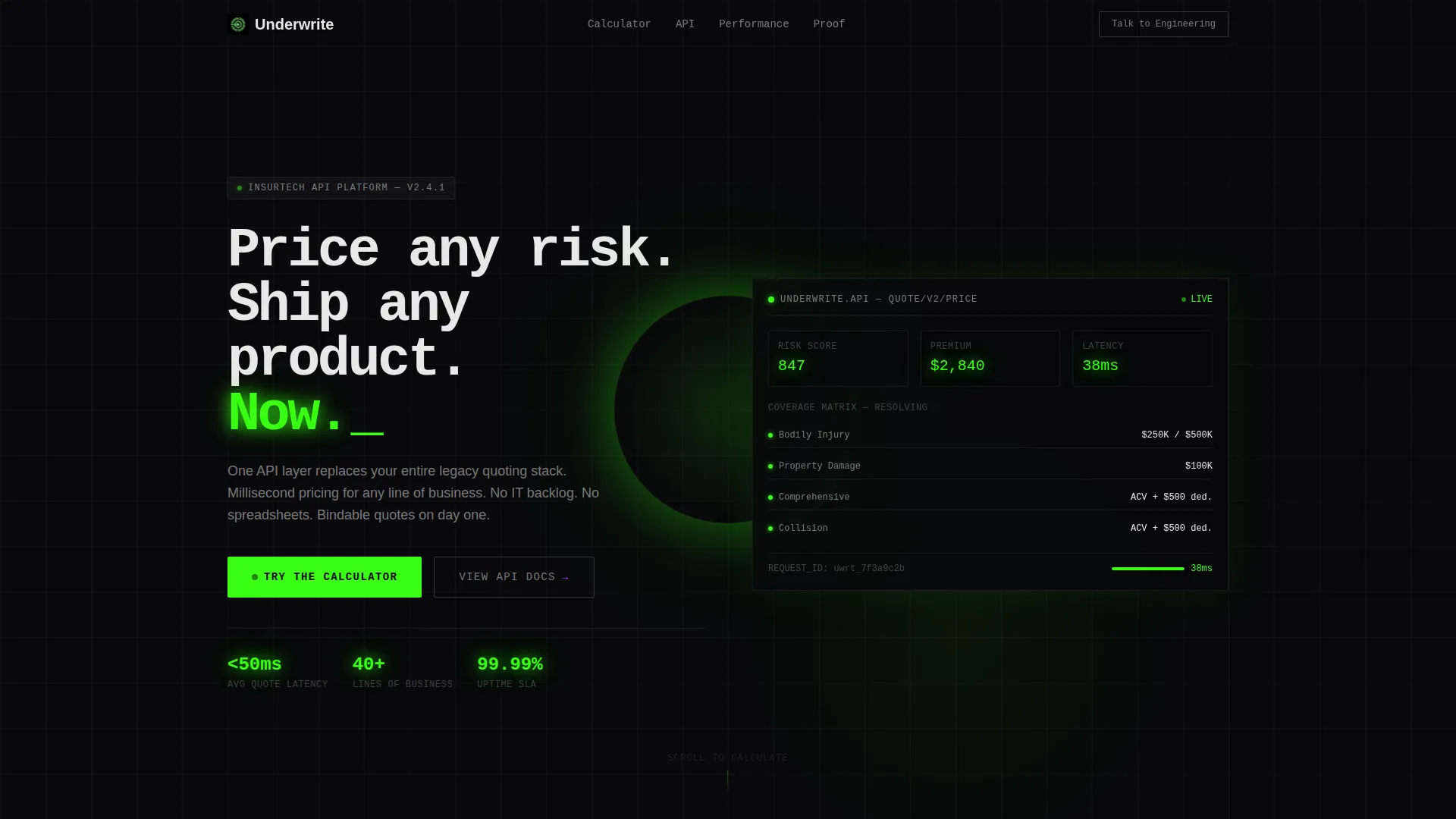InsurTech Enterprise Landing Page Template