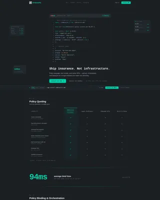 Next-Gen Insurtech Landing Page Template