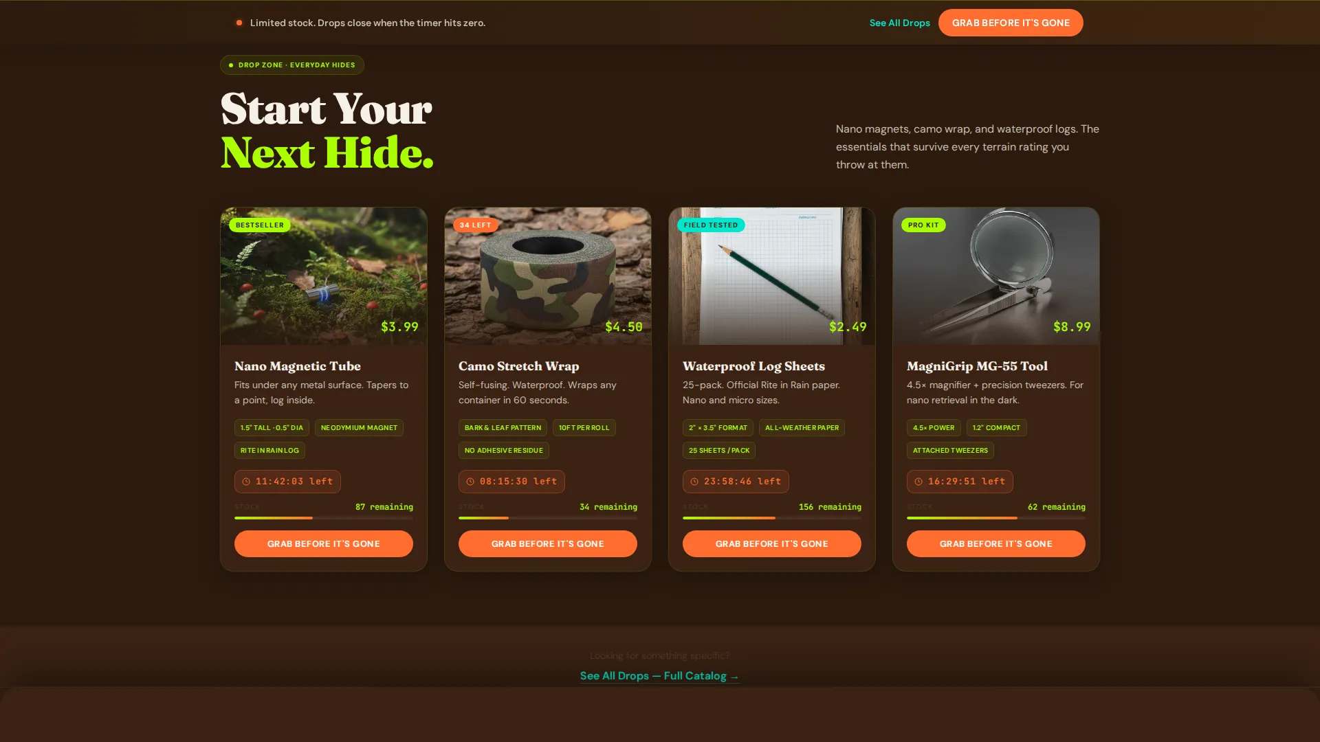 Hobby & Passion Supplies Professional Website Template
