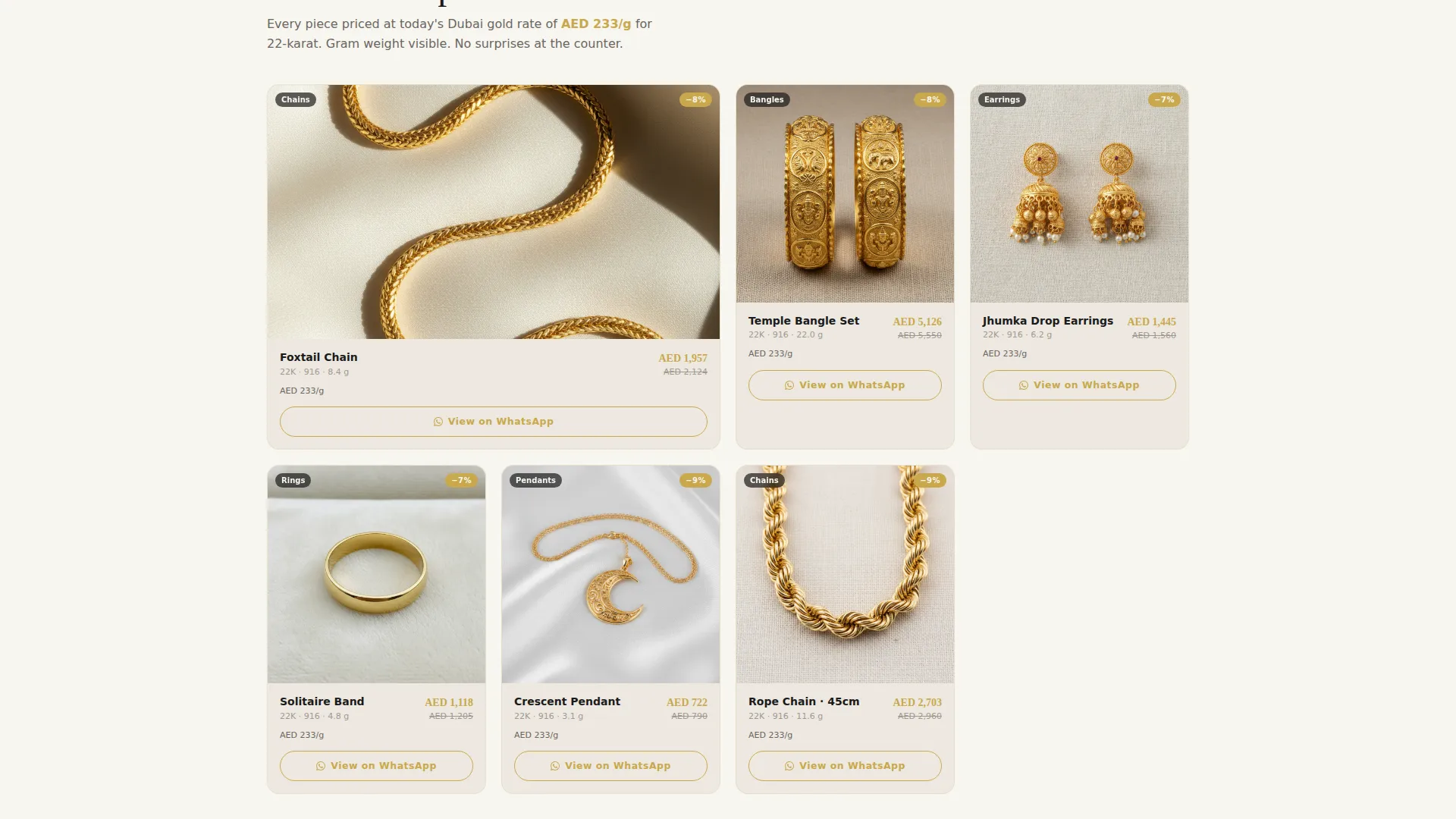 Middle Eastern Specialty Retail Booking Website Template