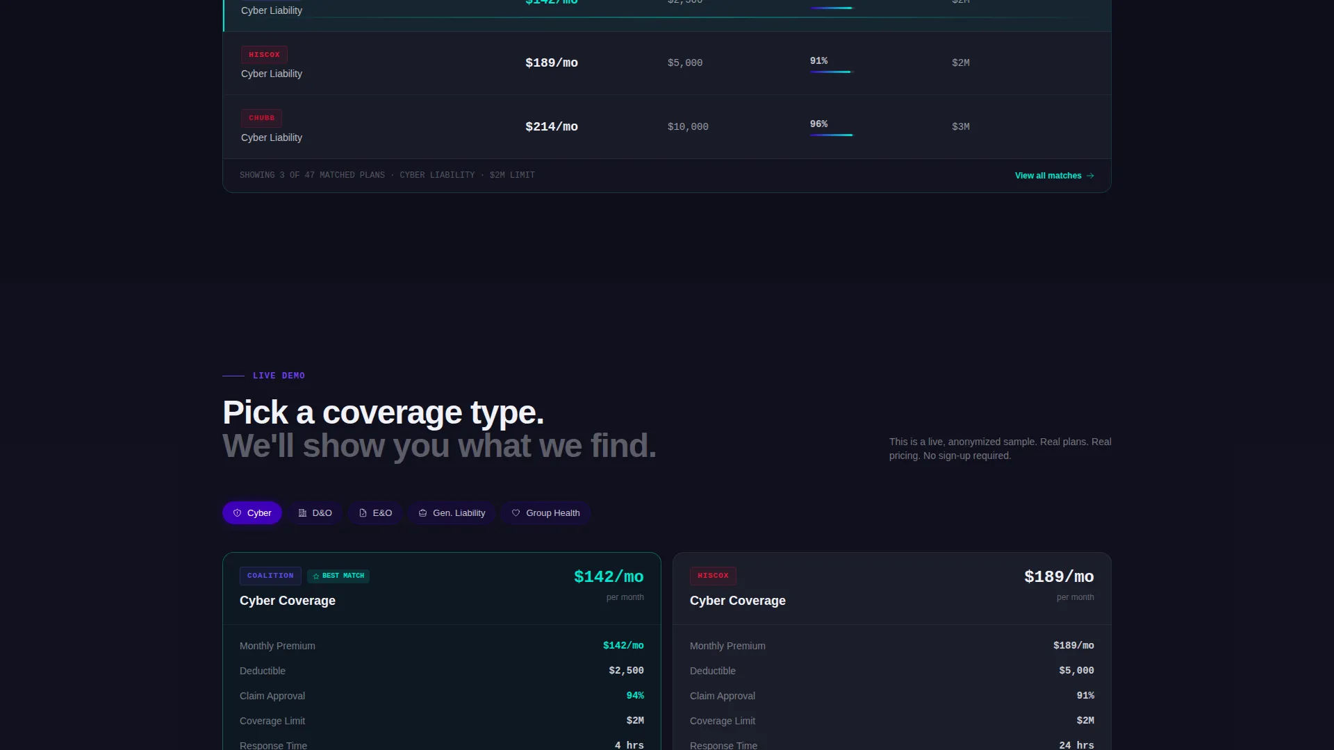 Instant Insurance Innovation Landing Page Template