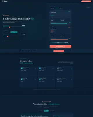 Insurtech Waitlist Landing Page Template
