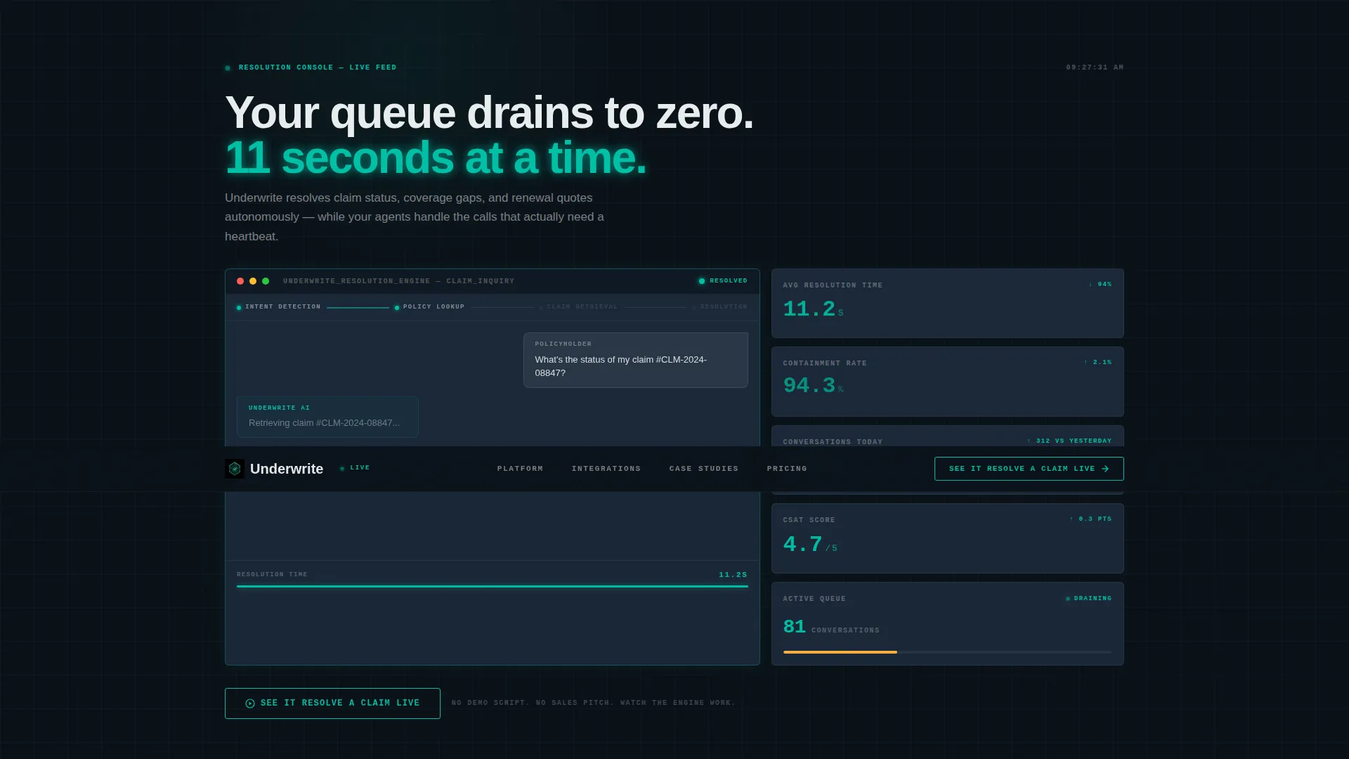 Intelligent Risk Protection Landing Page Template
