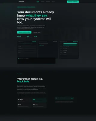 Intelligent Coverage Management Landing Page Template