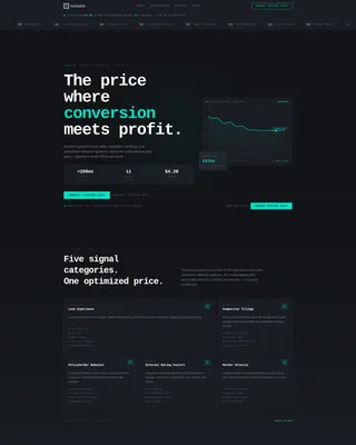 Insurance AI Price Optimization Landing Page