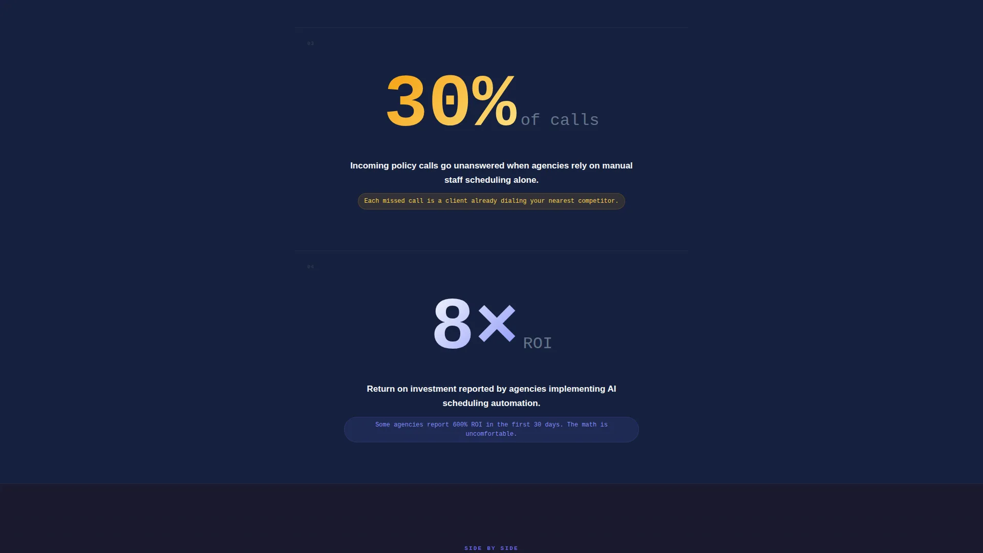 AI Insurance Scheduling Landing Page Template