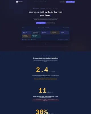 AI Insurance Scheduling Landing Page Template