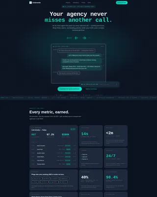 Insurance AI Voice Agent Landing Page Template