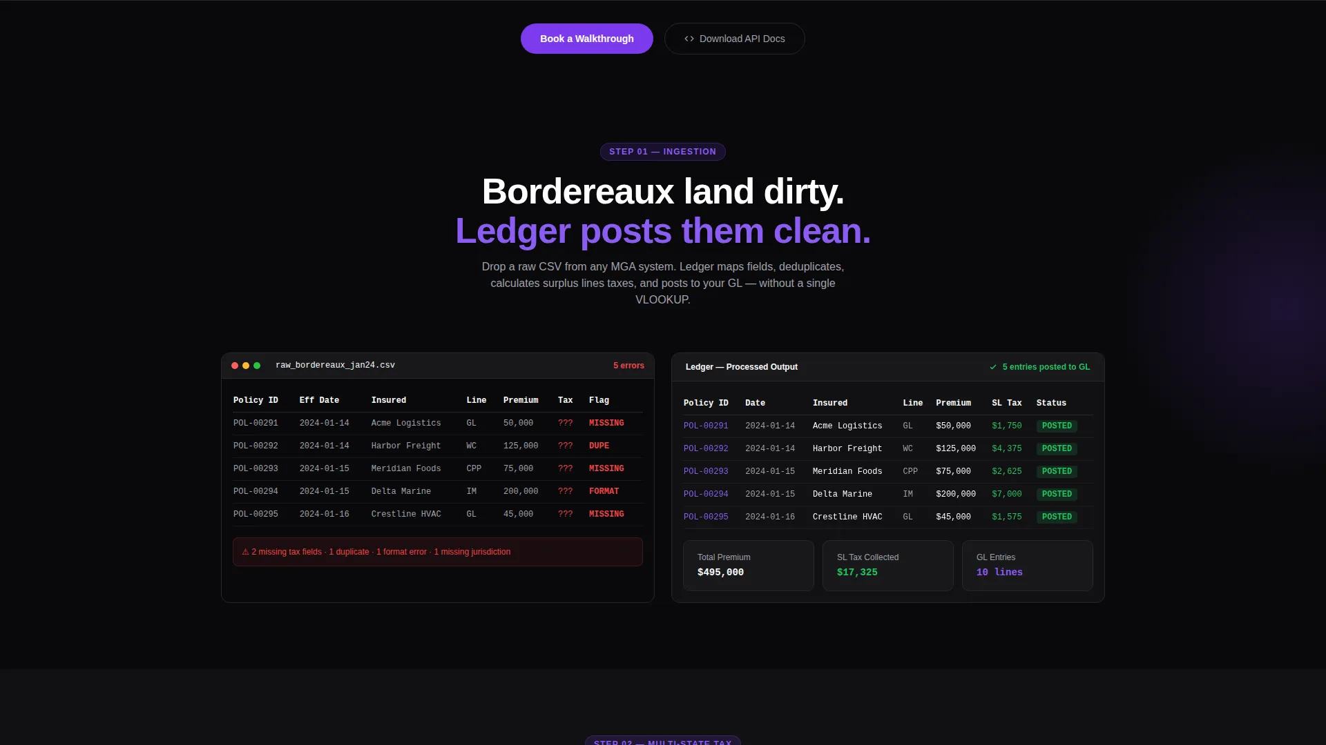 Insurance Accounting Software Landing Page Template