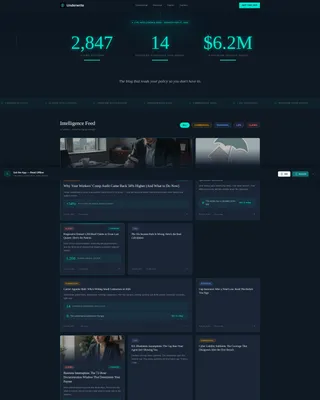 Insurance Agency Blog & Policy Education Website Template
