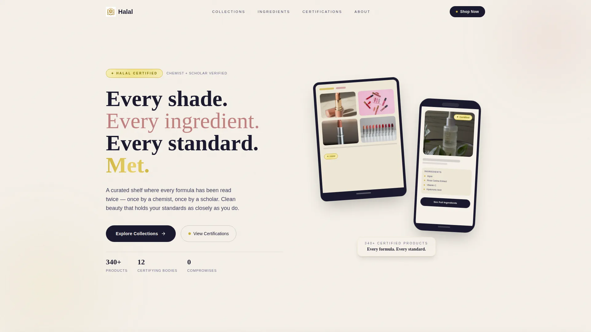 Middle Eastern Specialty Retail Blog Website Template