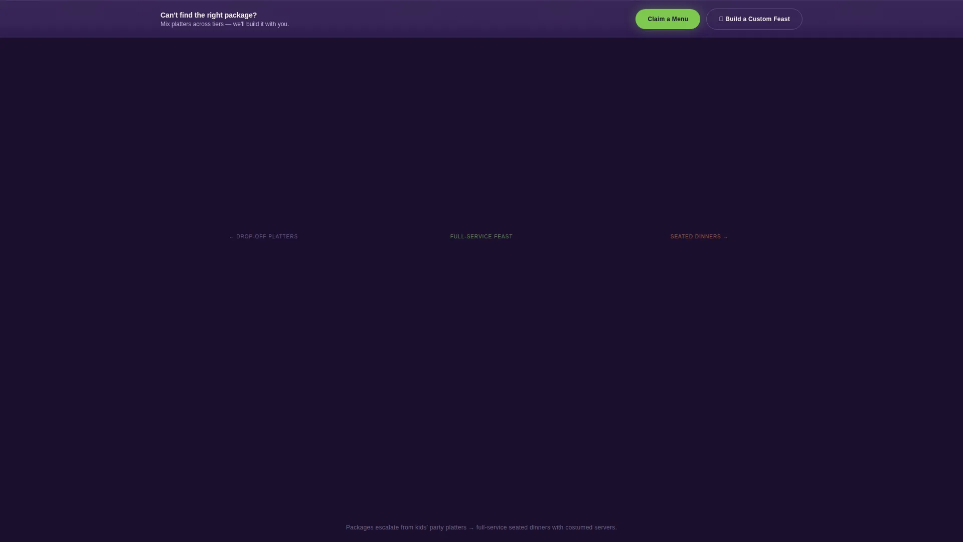 Halloween Business Pricing Website Template