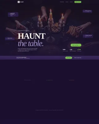Halloween Business Pricing Website Template