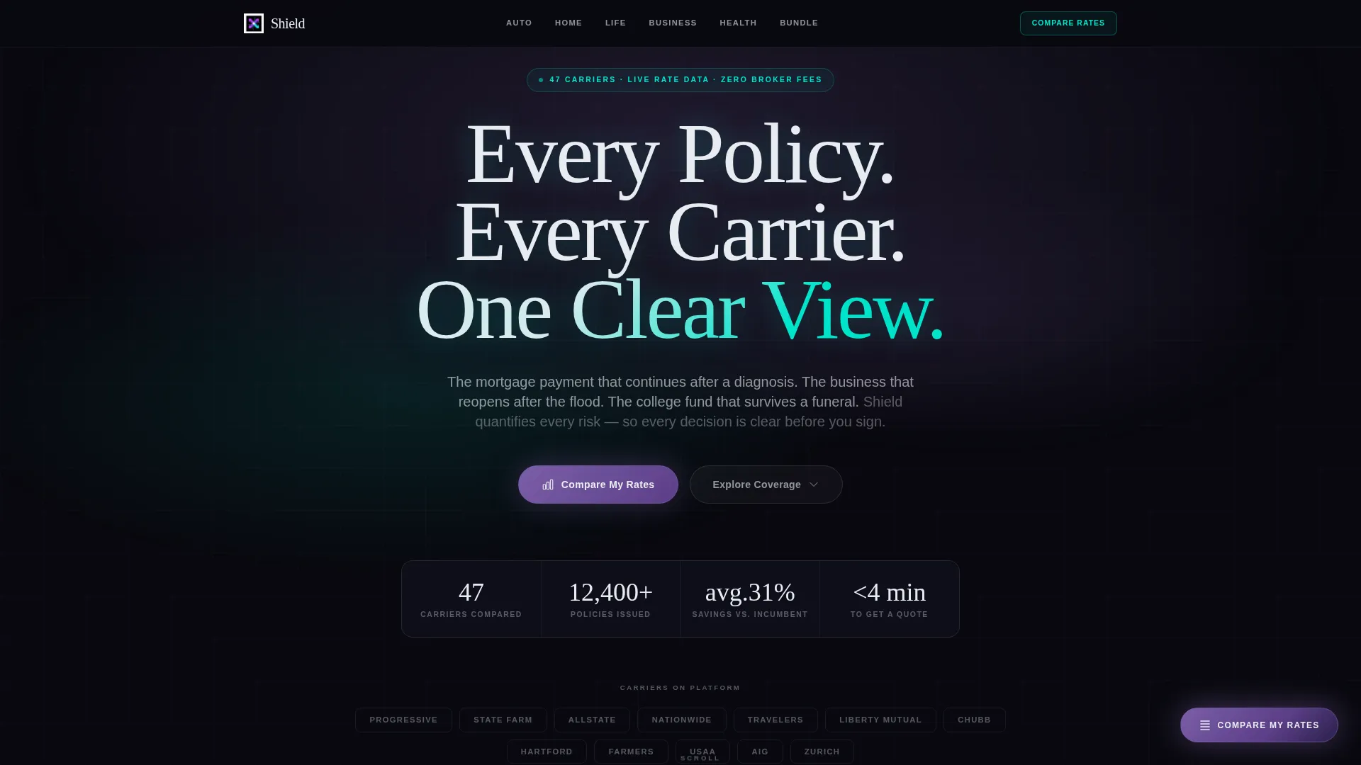 Insurance Agency Privacy Policy Website Template