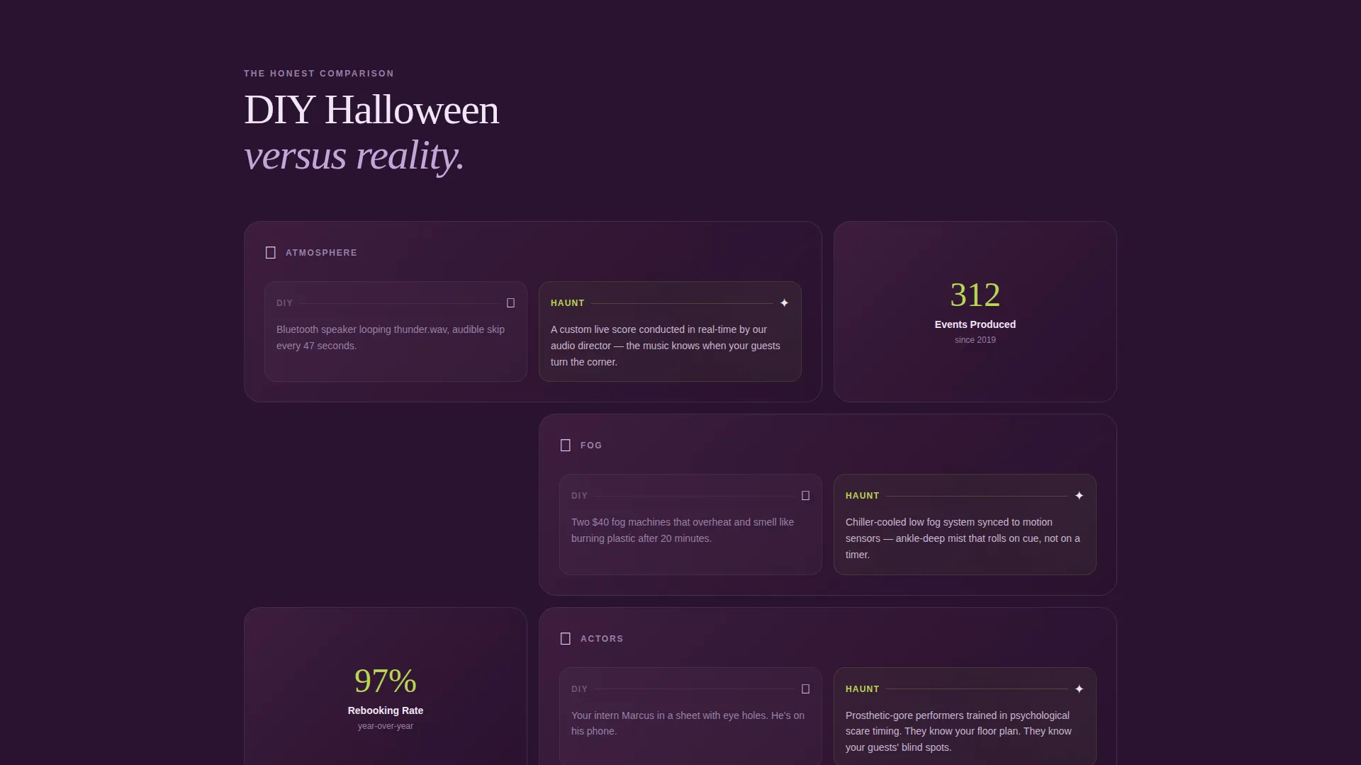 Halloween Business Booking Website Template