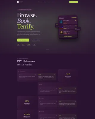 Halloween Business Booking Website Template