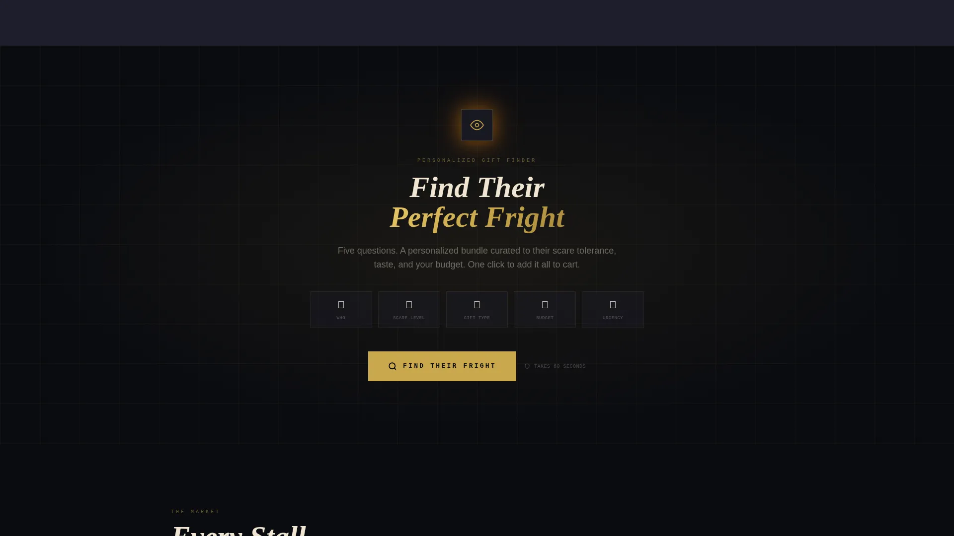 Halloween Gift Store Landing Page Template