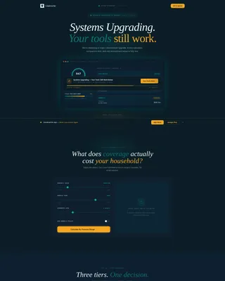 Insurance Agency Cost Calculator Website Template