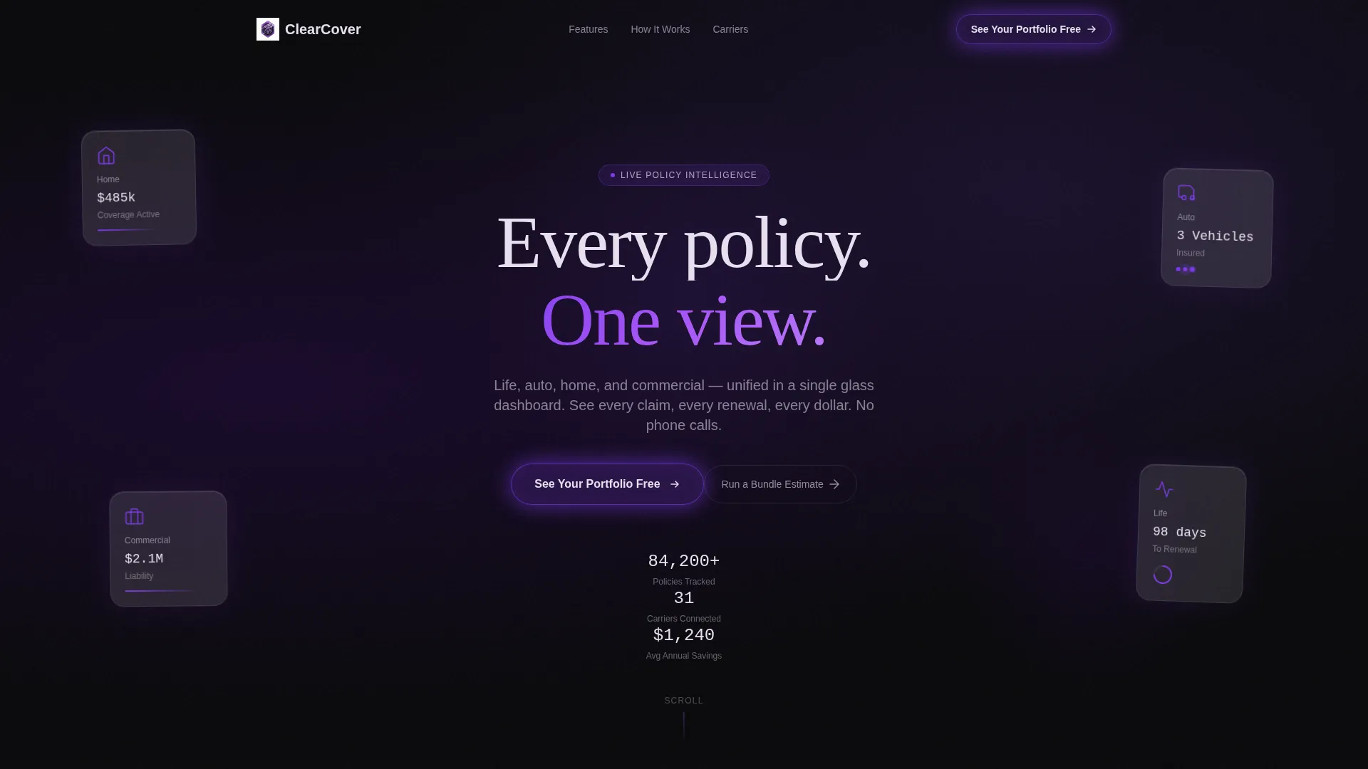 Multi-Line Insurance Agency Coverage Discovery Website Template