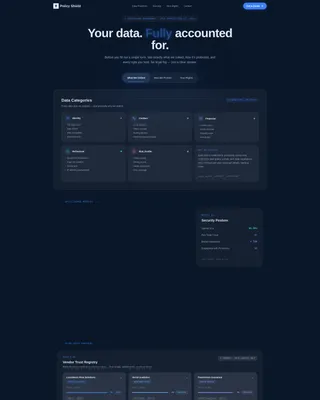 Insurance Agency Privacy Policy & Data Practices Website Template